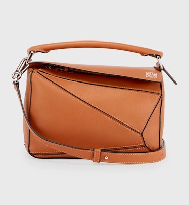 Puzzle Small Grained Satchel Bag