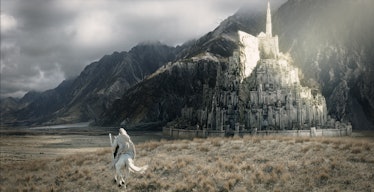 Minas Tirith, a city founded by exiled Númenóreans, as seen in Lord of the Rings: The Return of the ...