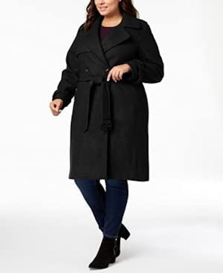 DKNY Belted Trench Coat
