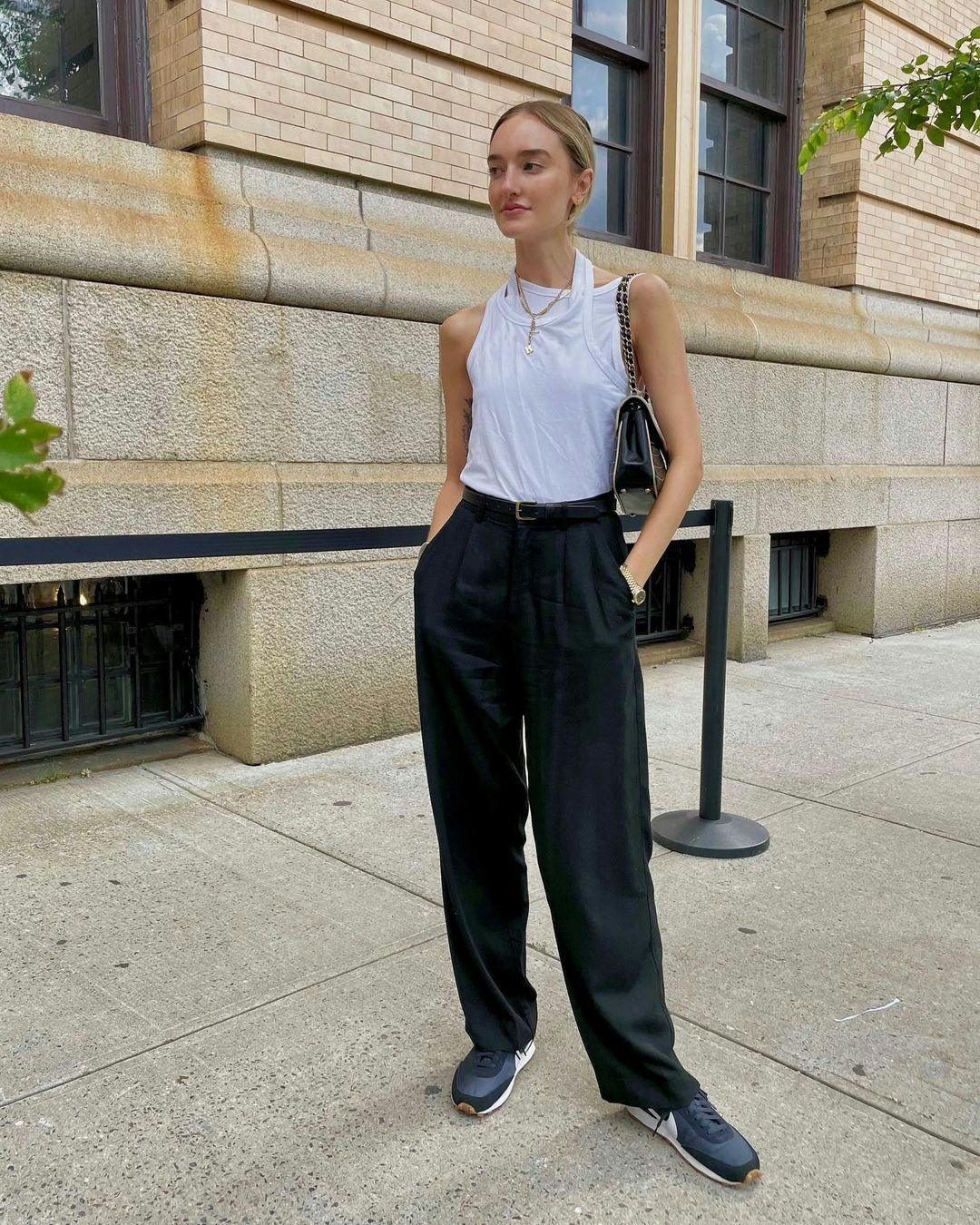 Editor Hannah Baxter during fashion week