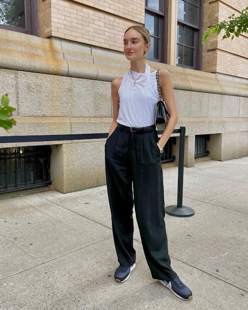 Editor Hannah Baxter during fashion week