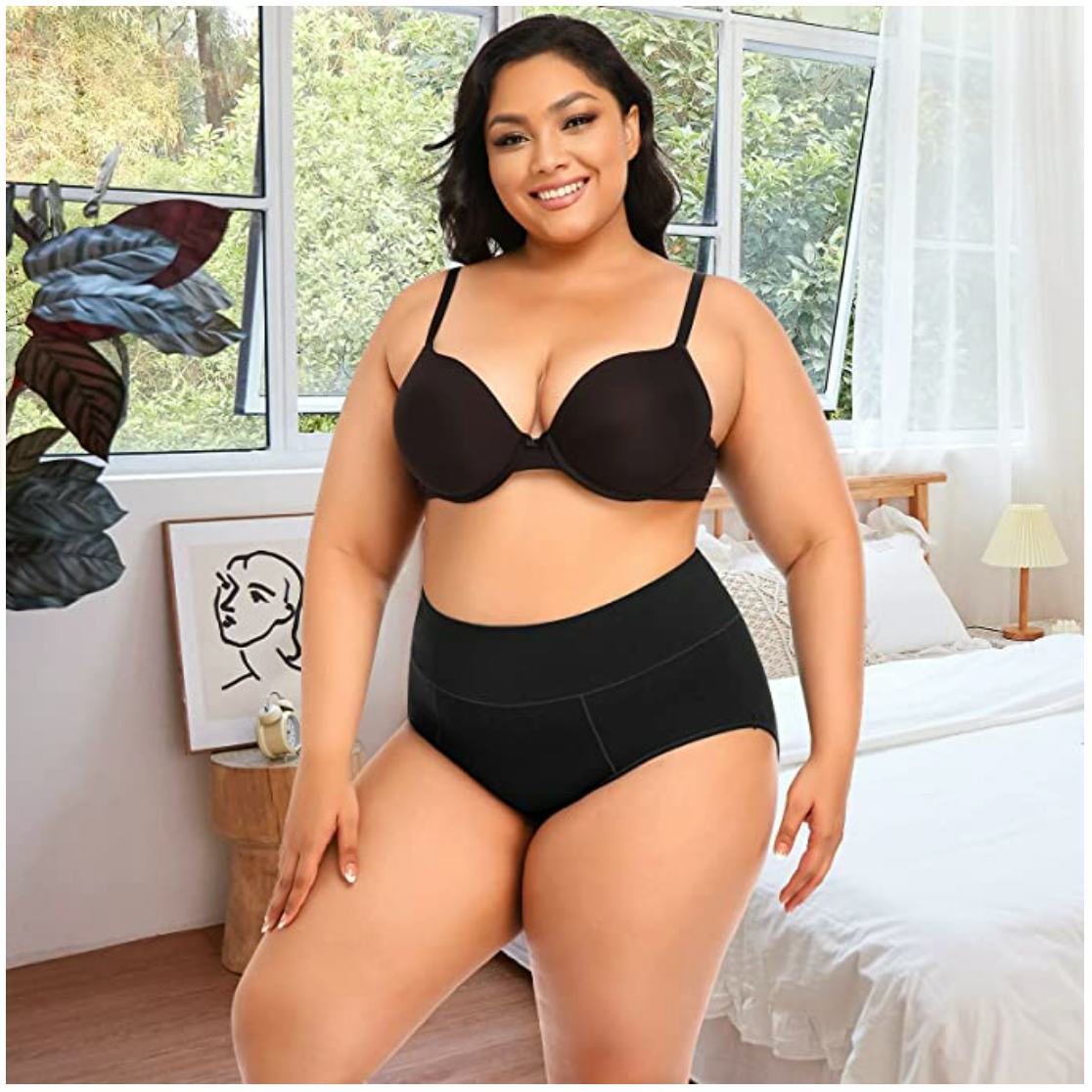 Annenmy High-Waisted Full Coverage Brief Underwear (4-Pack)