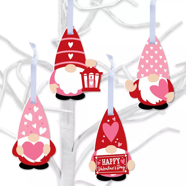 Target's new Valentine's Day gnome decorations include adorable tree ornaments and pillow cases.