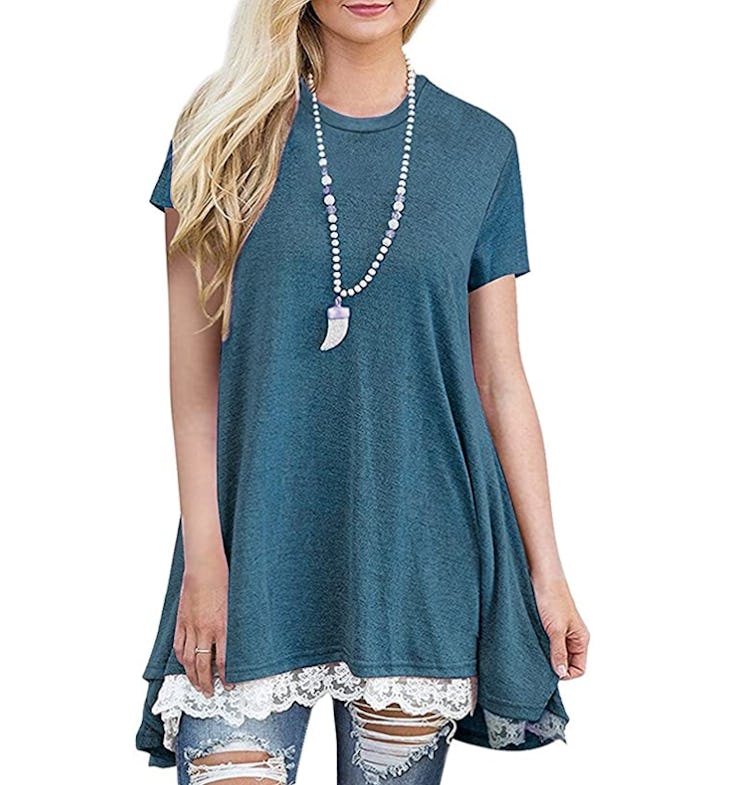 Yknktstc Flowy Tunic Blouse