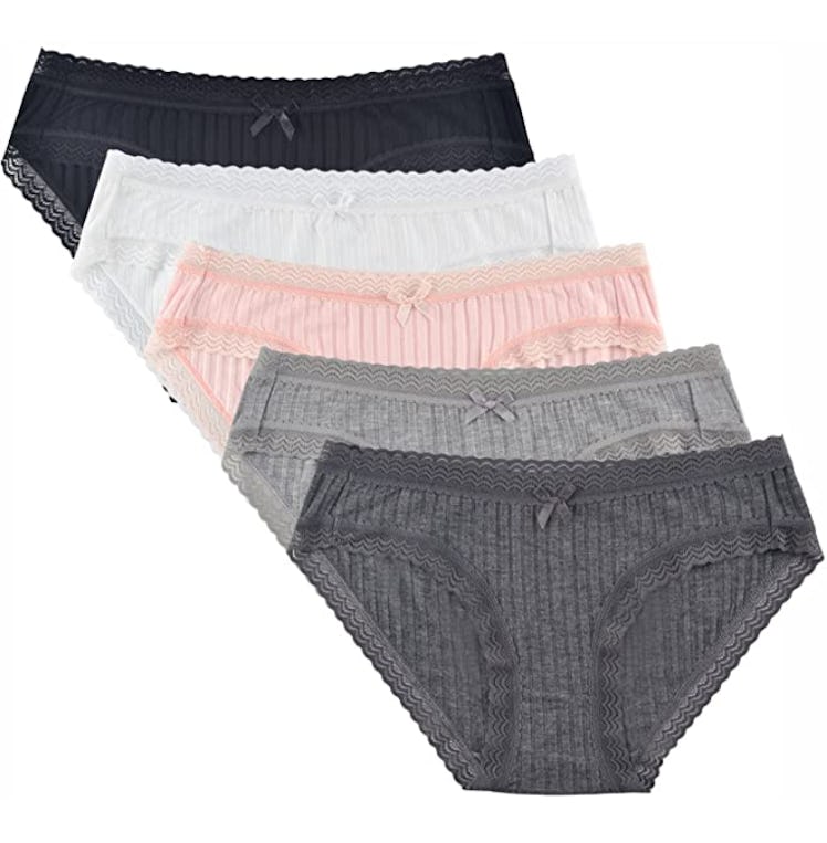 KNITLORD Lace Bamboo Underwear (5-Pack)
