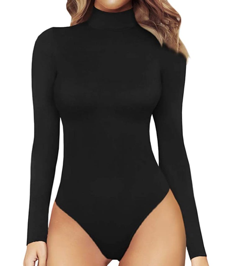 MANGOPOP Mock Turtleneck Bodysuit