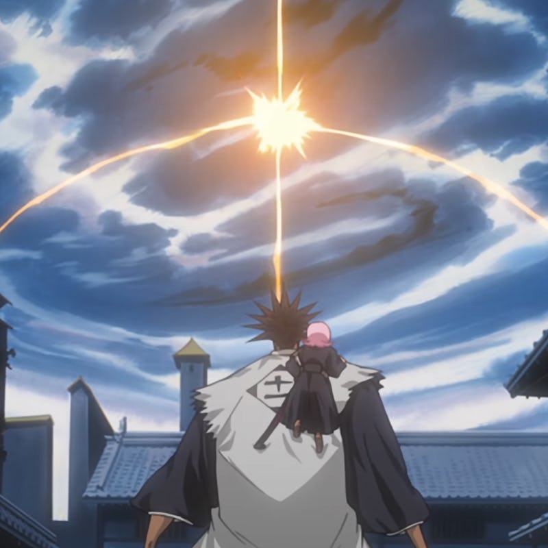 A scene from the anime Bleach The Substitute 