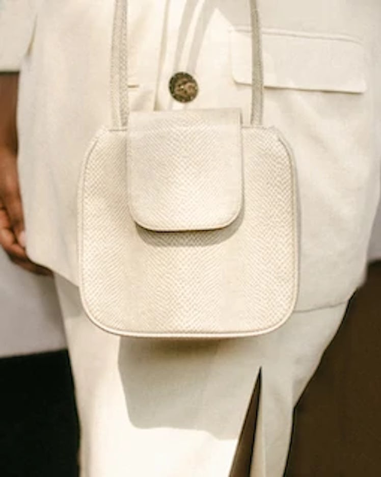 white purse