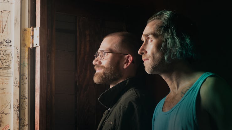Aaron Moorhead as John Daniels and Justin Benson as Levi Danube in 'Something in the dirt'