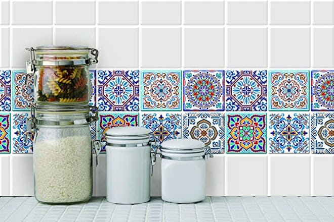 LONGKING Peel and Stick Backsplash Tile Stickers