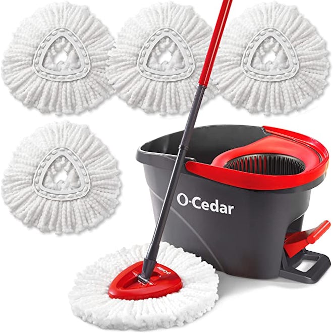 O-Cedar Easywring Microfiber Spin Mop & Bucket