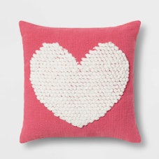 Threshold Textured Loop Heart Pillow