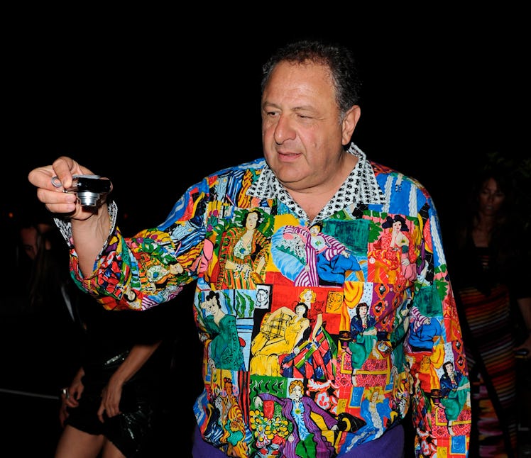 Jean Pigozzi wearing a colorful shirt