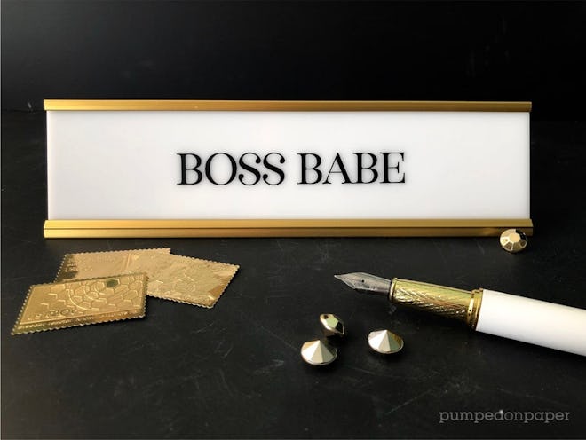 Boss Babe Desk Name Plate