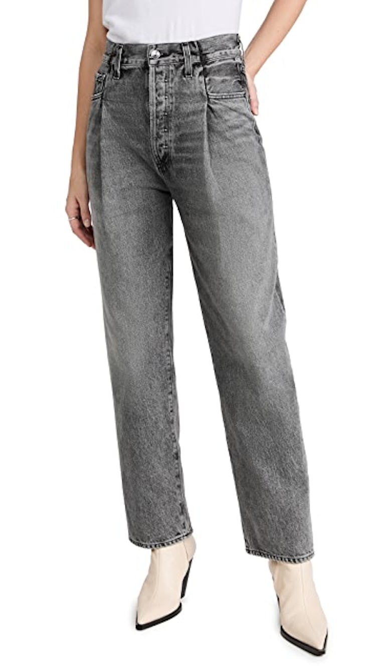 AGOLDE High Rise Tapered Jeans   
