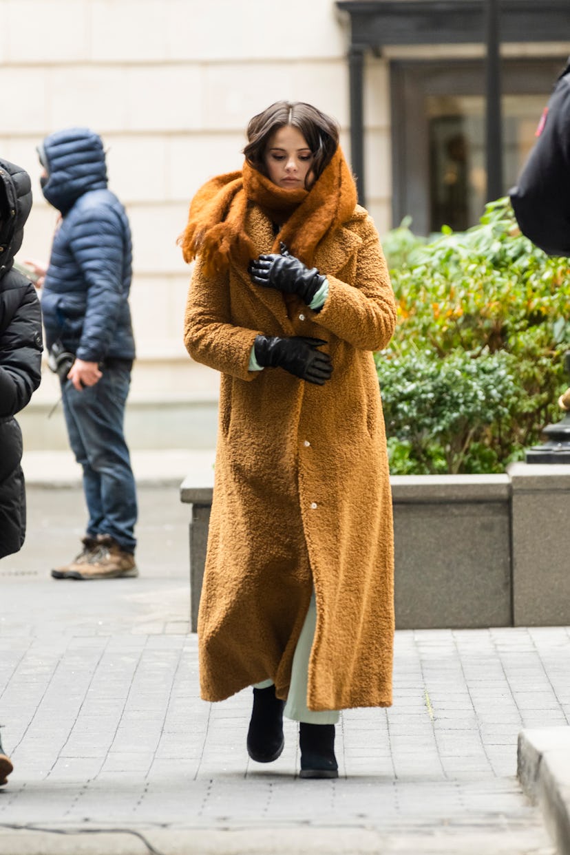Selena Gomez on the set of Only Murders in the Building season 2