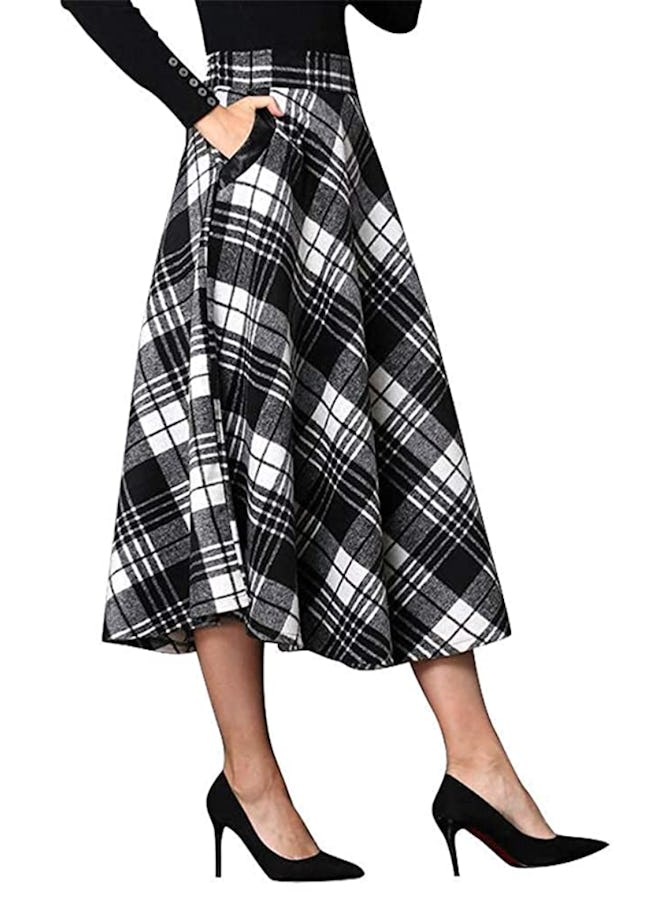 IDEALSANXUN A-line Midi Skirt