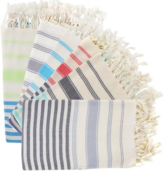 BOSPHORUS 100% Turkish Cotton Blanket Set (Set of 6)