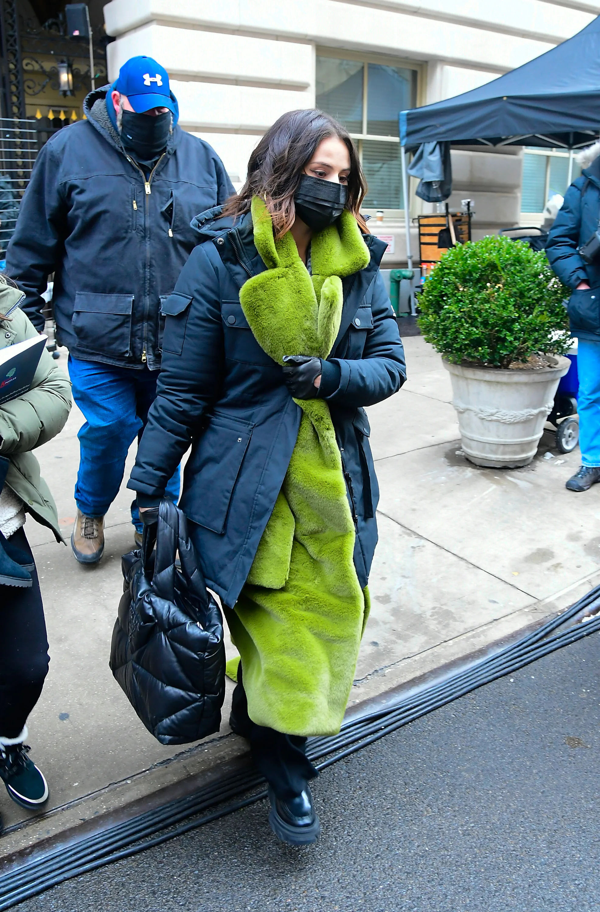 selena gomez green dress only murders Selena Gomez looks pristine in an off-shoulder emerald green dress and  peep-toe mules for Only Murders in Building promotions : Bollywood News