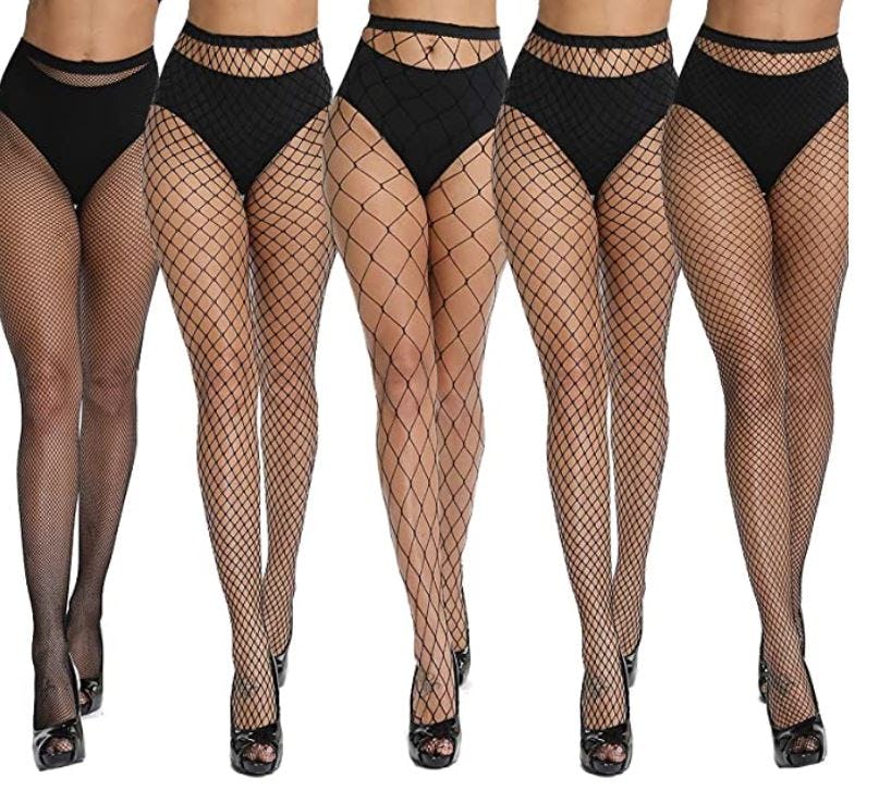 akiido High Waist Tights &amp; Fishnet Stockings (5-Pack)