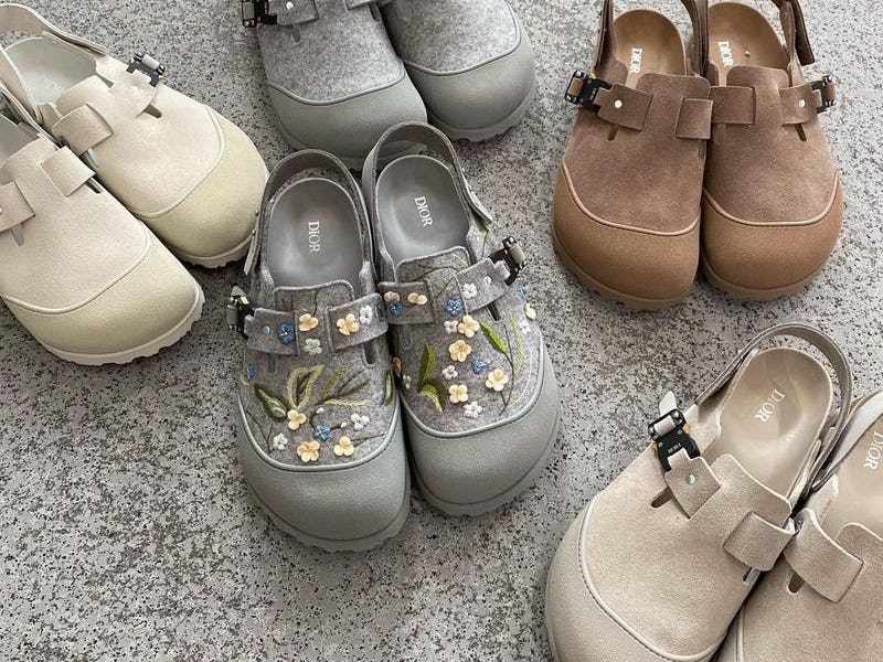 Dior x Birkenstock Tokio mules