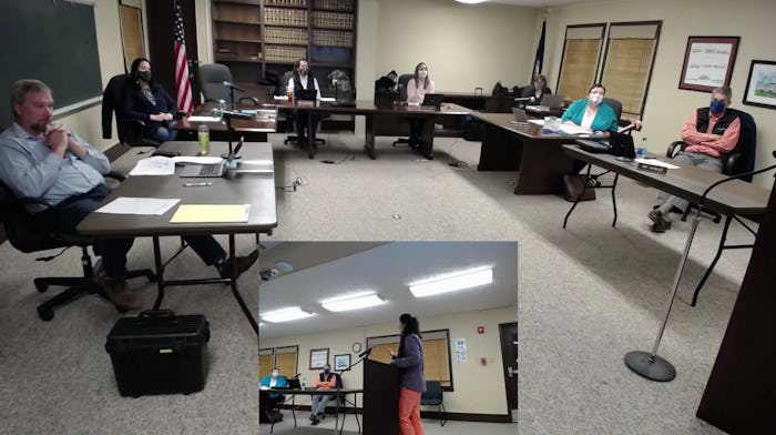 A Virginia parent threatened to bring "every single gun loaded" to her child's school if the local s...