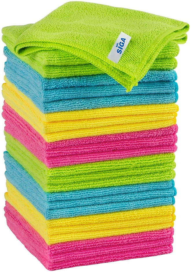  MR.SIGA Microfiber Cleaning Cloths (Pack of 24)