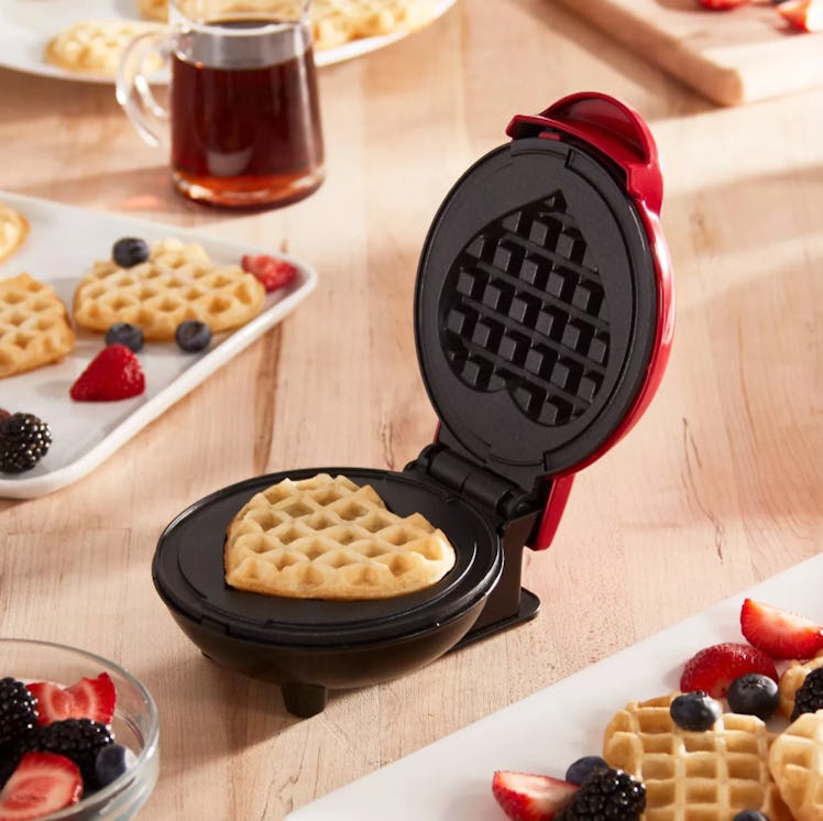 This mini waffle maker makes great Galentines Day gifts. 