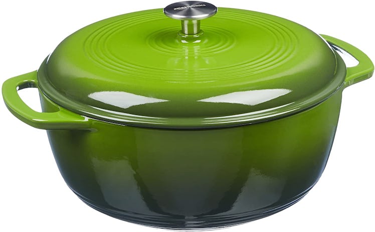 Amazon Basics Enameled Cast Iron Covered Dutch Oven (4.3-Quart)