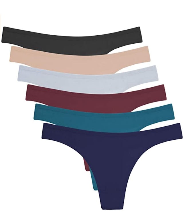 ANZERMIX Breathable Cotton Thongs (6-Pack)