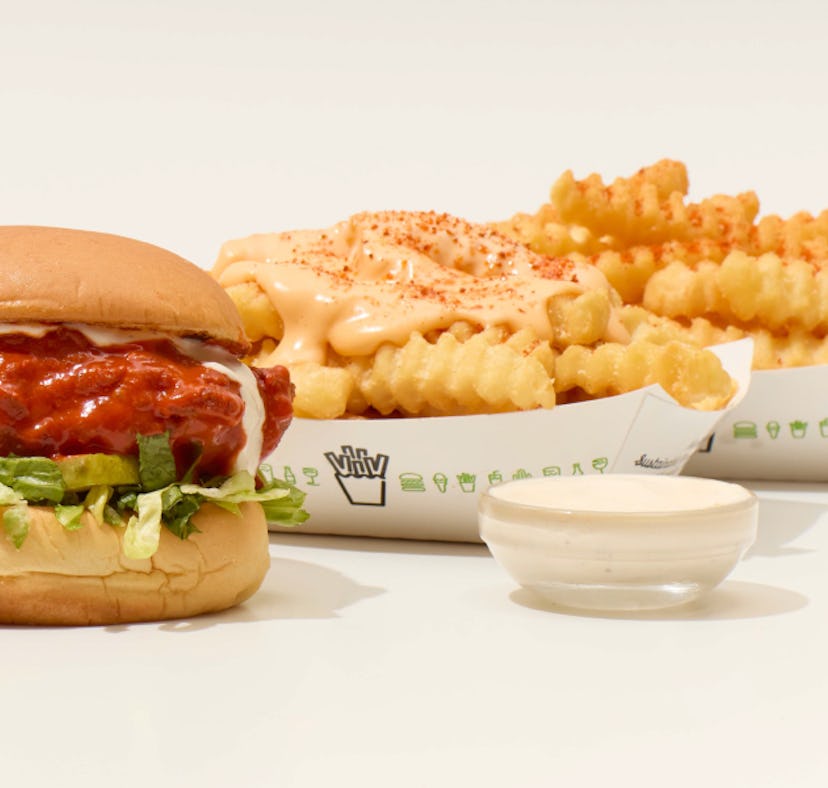 Shake Shack's new Buffalo Cheese Fries and Chicken Sandwich will heat things up.