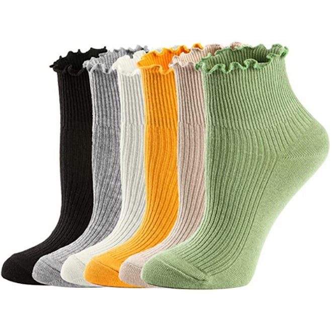 Mcool Mary Ruffle-Trim Socks (6 Pairs)