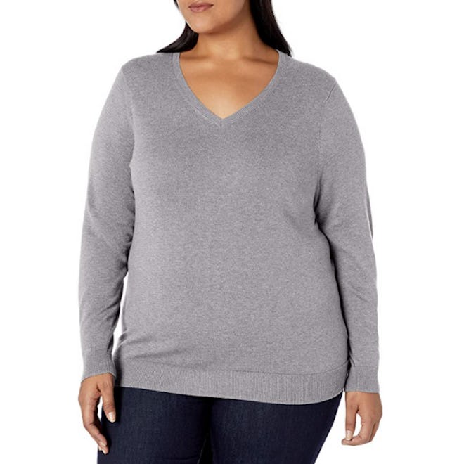 Amazon Essentials Plus-Size V-Neck Sweater