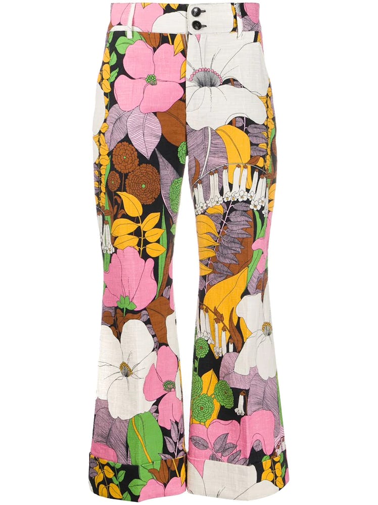 La DoubleJ Hendrix Floral-Print Trousers 