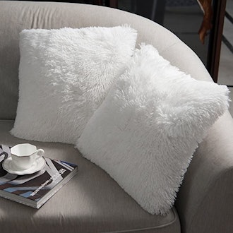 NordECO HOME Faux Fur Fleece Cushion