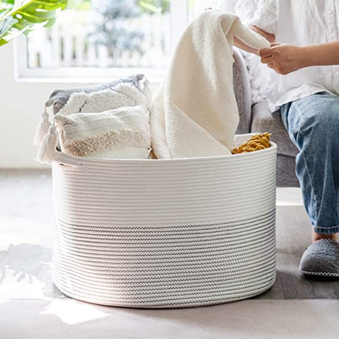 INDRESSME Cotton Rope Basket