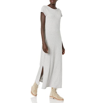 Daily Ritual Relaxed-Fit Short-Sleeve Crewneck Maxi Dress