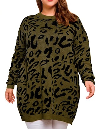 Allegrace Leopard-Print Sweater 