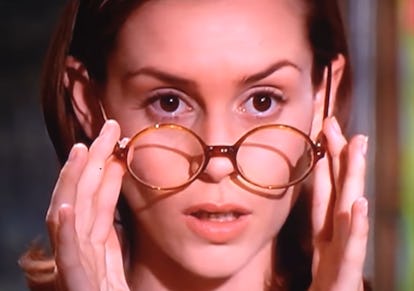 Miss Honey lowers her glasses