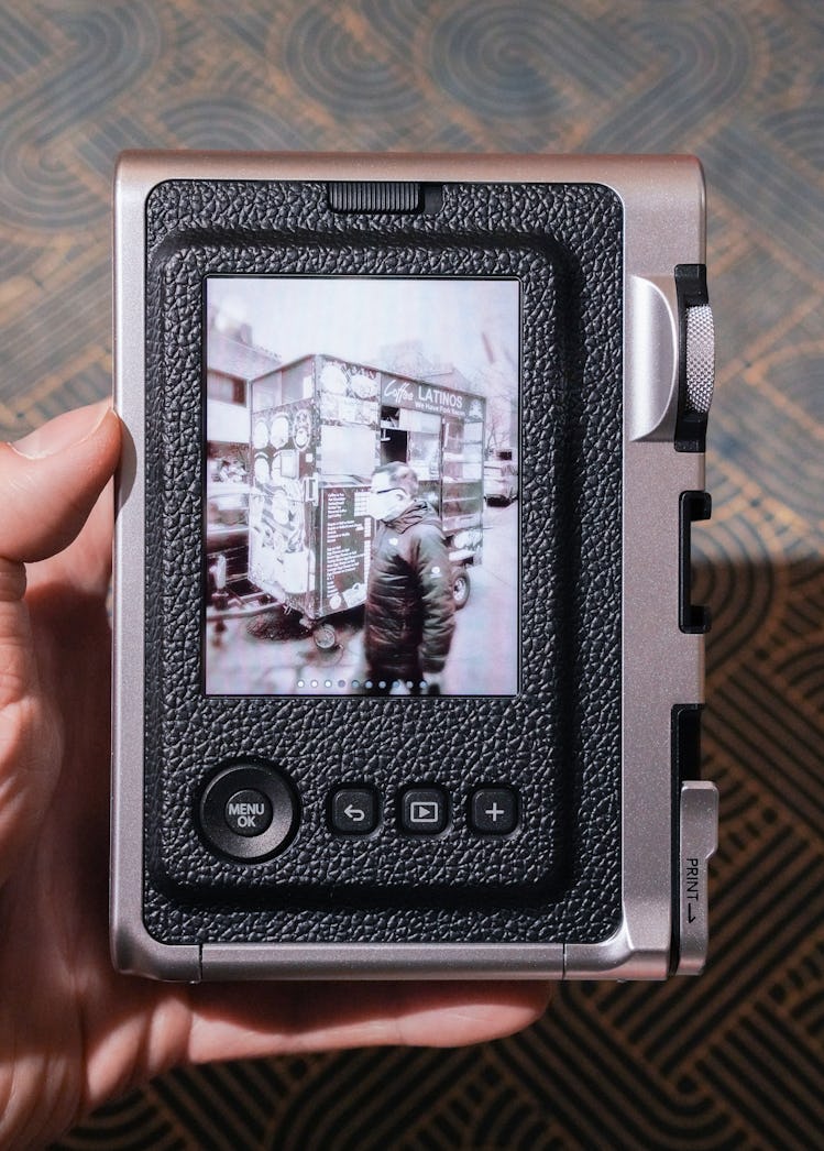 The 3-inch screen is not a touchscreen, but it’s large enough to show you exactly what you shot.