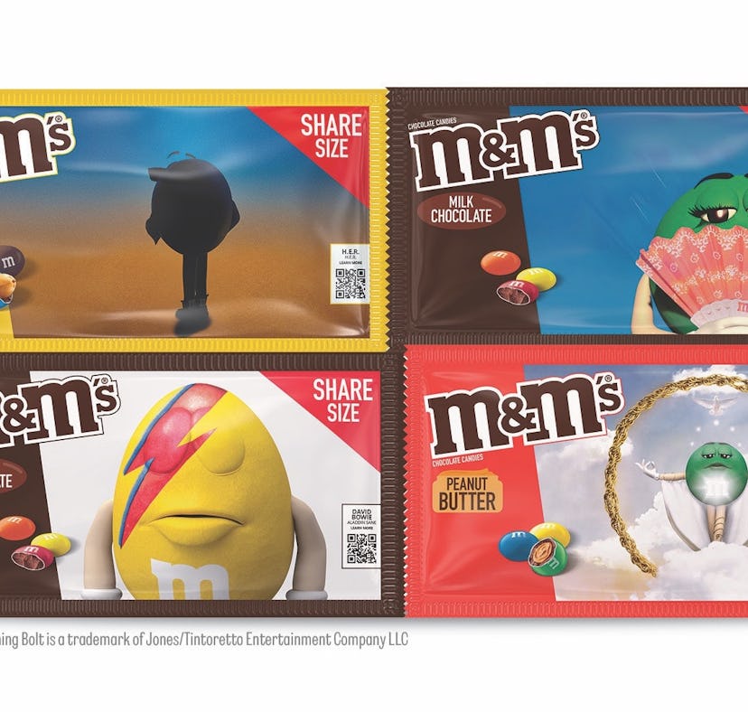 Where to buy M&M's Album Art packages with Kacey Musgraves & Rosalía designs.