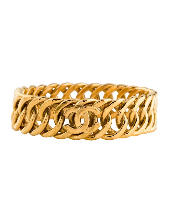 Chanel Vintage CC Chain Bangle