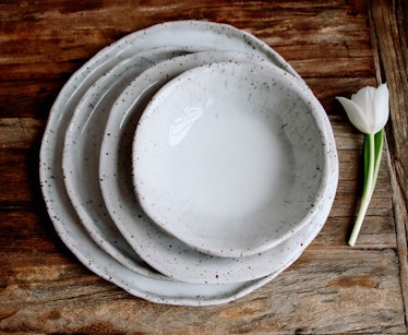 This tableware set is from Etsy and Airbnb's "Art of Hosting" collection. 