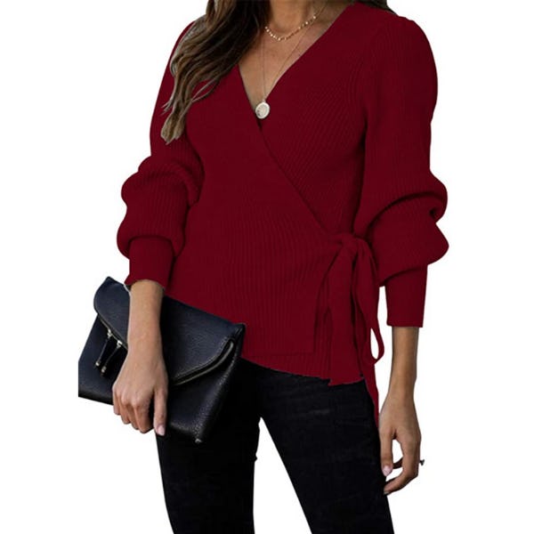 KIRUNDO Wrap Sweater