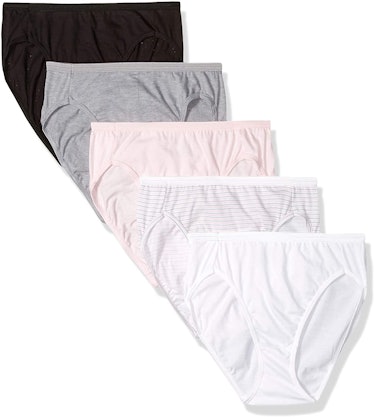 Hanes Ultimate Cotton Hi Cut-Panties (5-Pack)