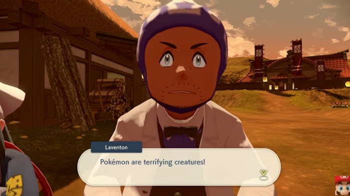 A screenshot from the 'Pokémon Legends: Arceus' overview trailer 