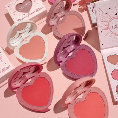 ColourPop's Pressed Heart-Shaped Blushes from its Secret Admirer Valentine's Day line.