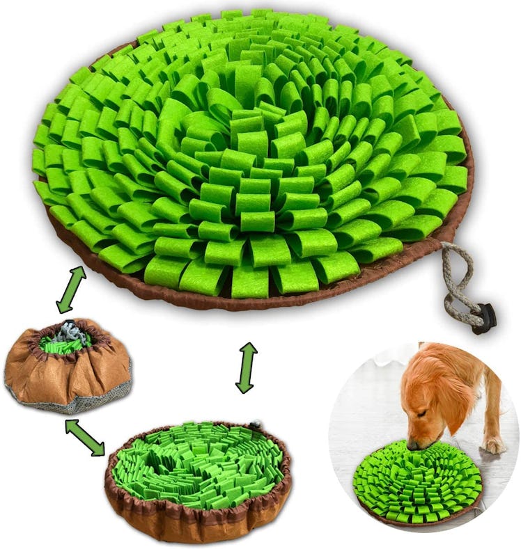 NEECONG Dog Snuffle-Mat Slow-Feeder-Bowl 