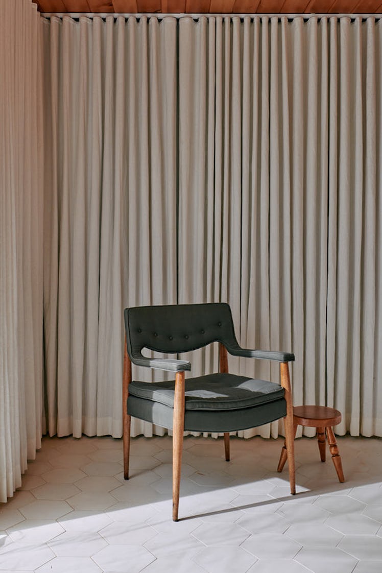 Upholstered Danish Side Chair