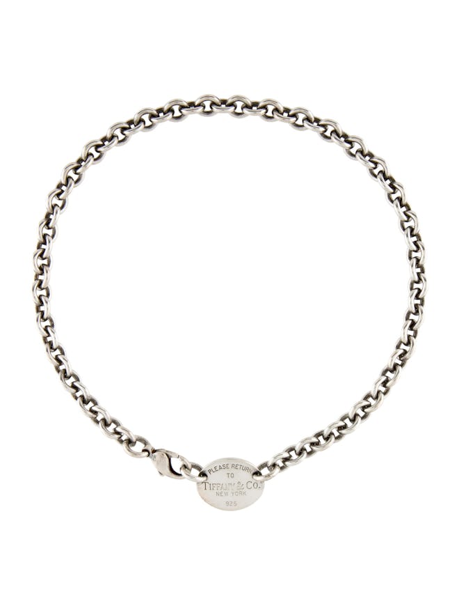 Tiffany & Co. Oval Tag Return to Tiffany Choker Necklace